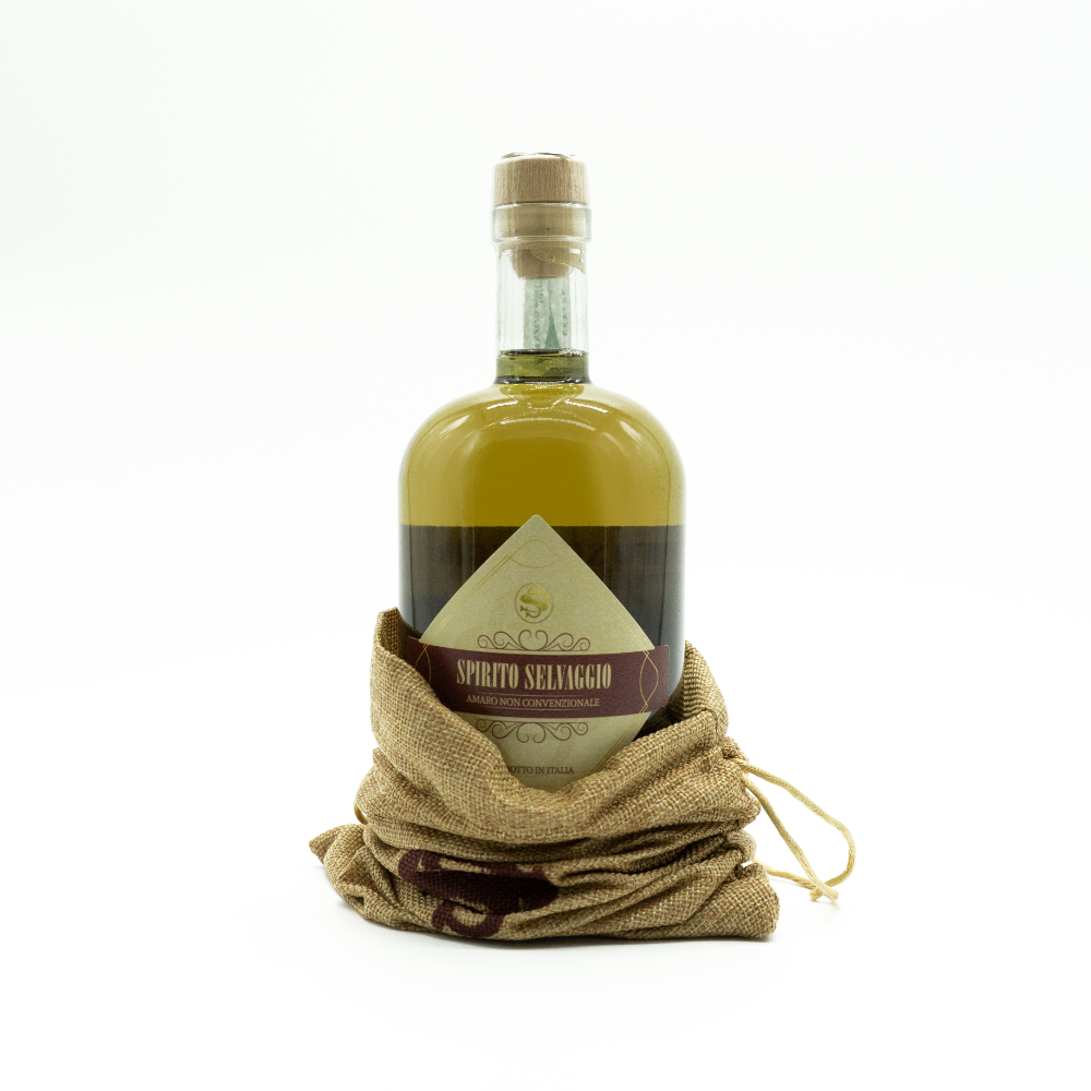 Amaro non Convenzionale al Finocchietto Selvatico "Spirito Selvaggio" + Confezione Regalo in Juta