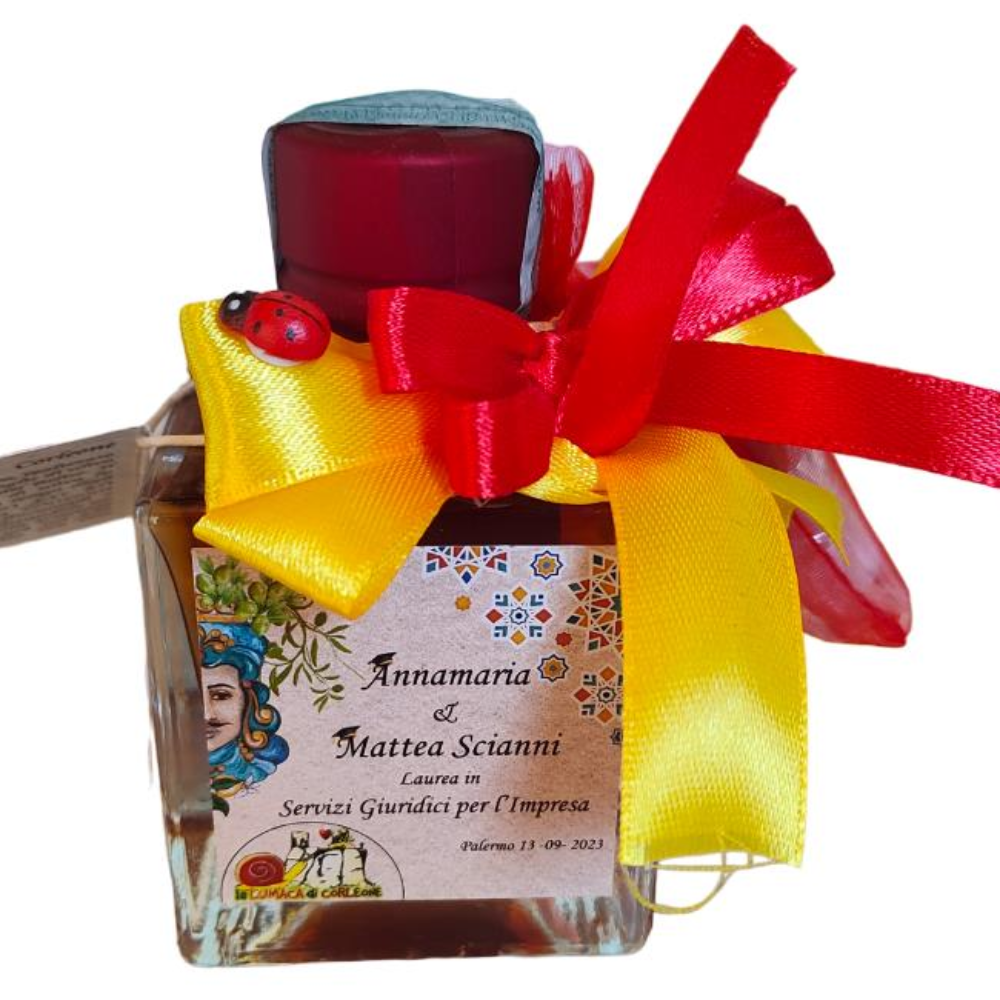 Amaro Saraceno di Corleone (Bomboniera Personalizzata con Confetti) 