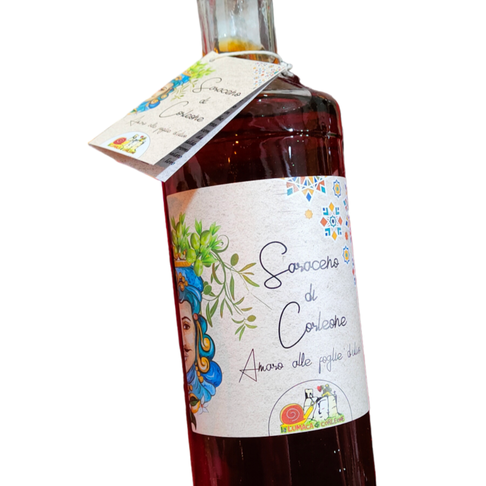 Amaro Saraceno di Corleone - Liquore alle Foglie di Ulivo da 1 Litro