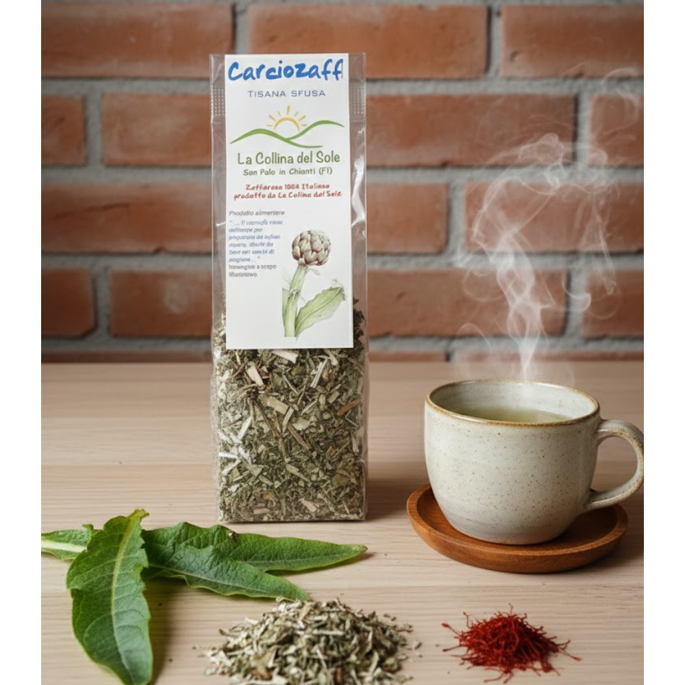 Tisana Sfusa Depurativa: Carciofo e Zafferano Biodinamico "Carciozaff" - 50g