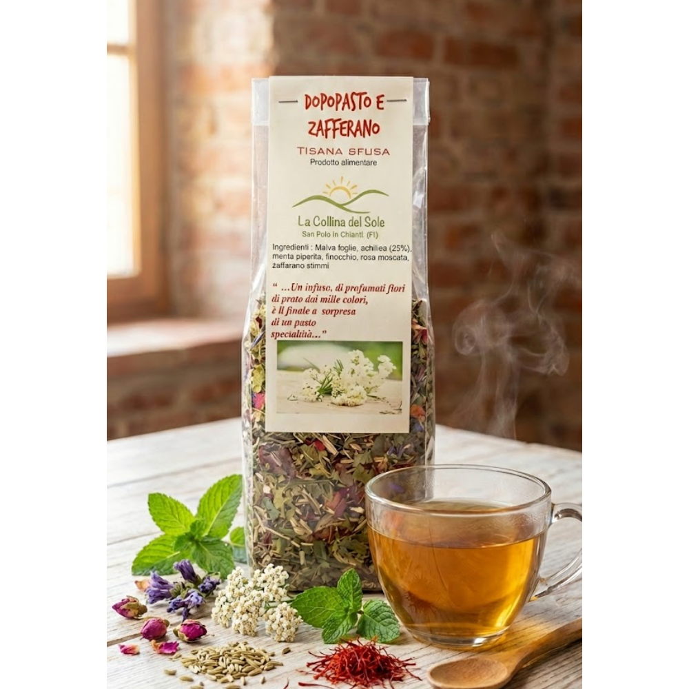 Tisana “Dopopasto e Zafferano” – La Collina del Sole