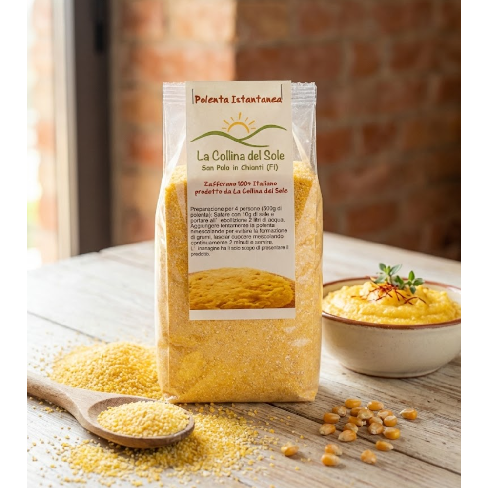 Polenta Istantanea allo Zafferano Biodinamico "L’Oro del Chianti in Tavola" - 300g