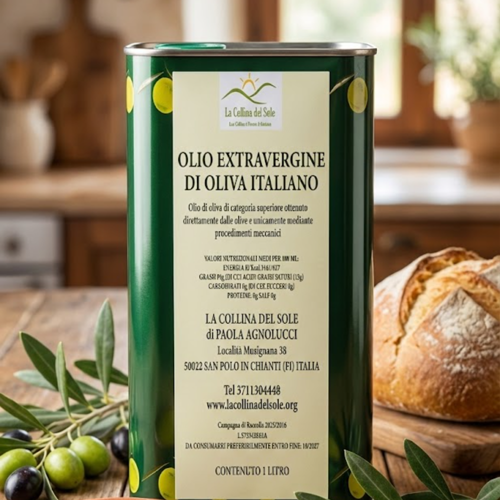 Olio Extra Vergine di Oliva La Collina del Sole – 100% Italiano – 1 litro