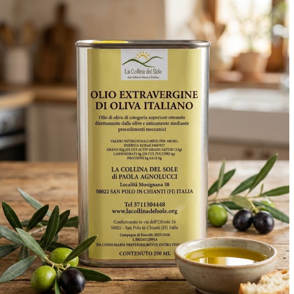 Olio Extra Vergine di Oliva La Collina del Sole – 100% Italiano – 250 ml –