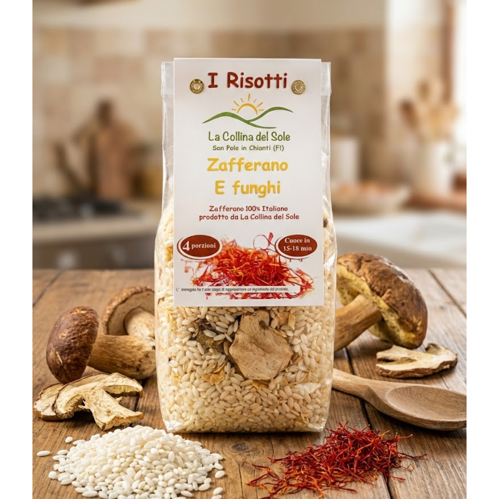Risotto Gourmet Zafferano e Funghi Porcini - 300g