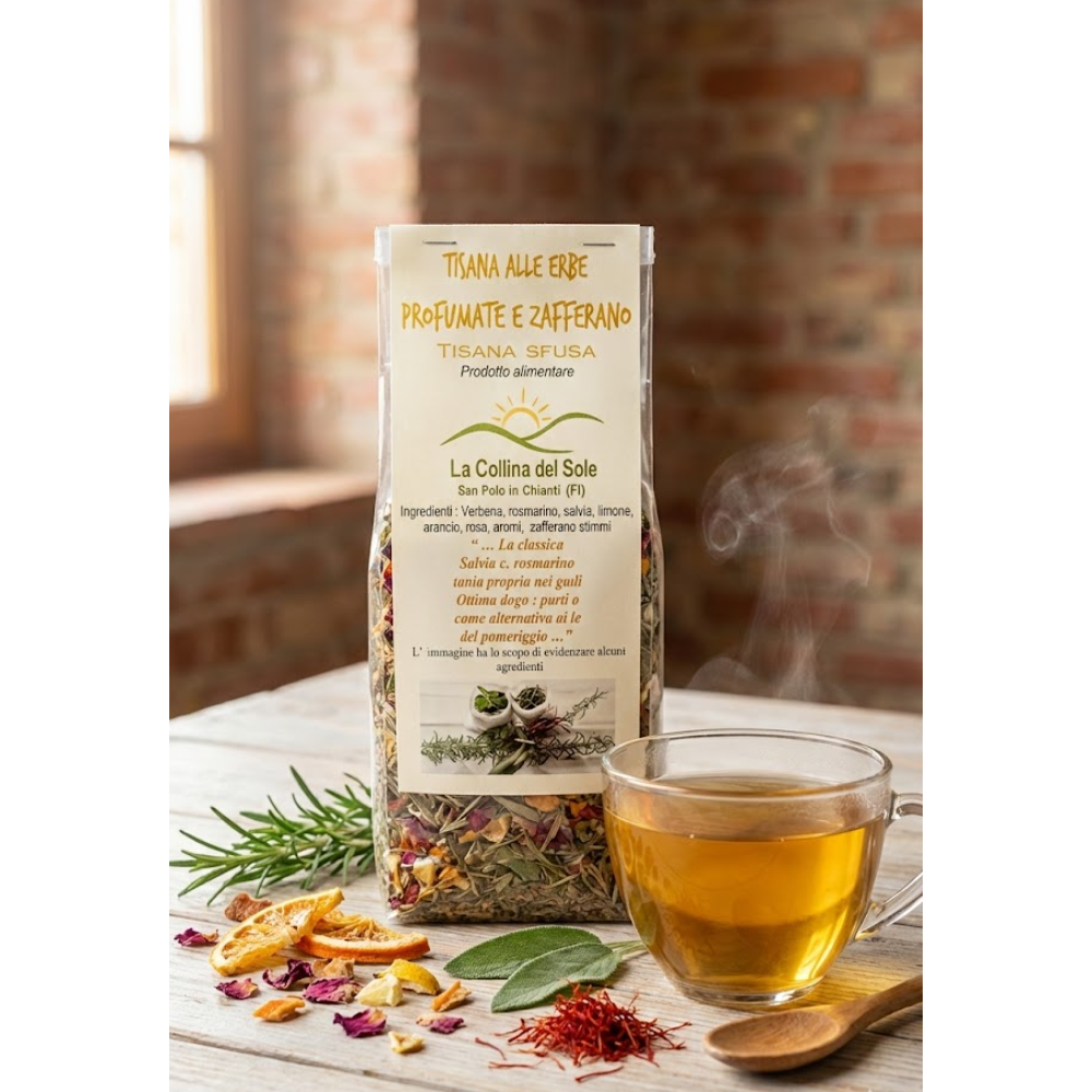 Tisana alle Erbe Profumate e Zafferano – L’Armonia del Chianti