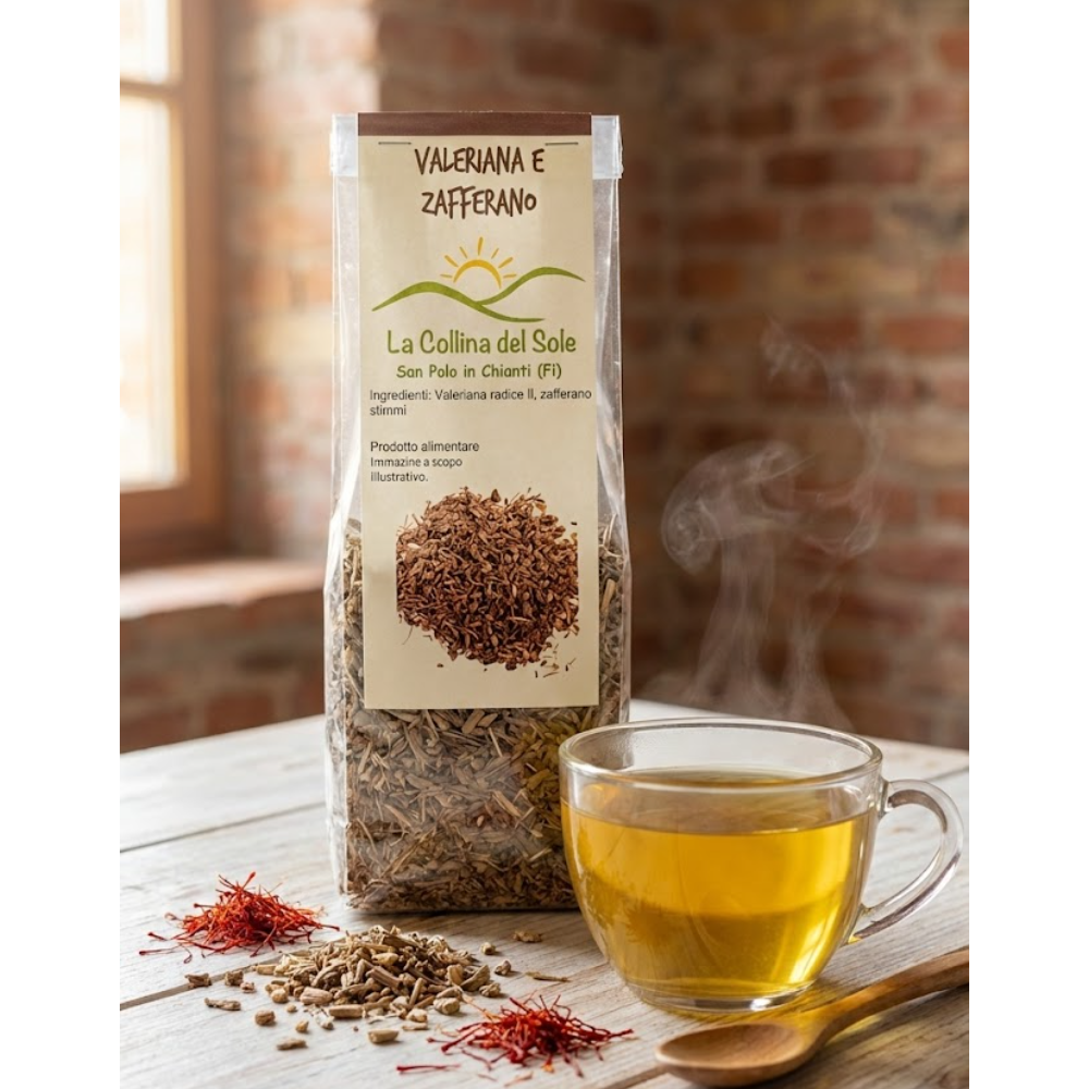 Tisana per il Riposo Naturale con Valeriana e Zafferano Biodinamico del Chianti - 50g