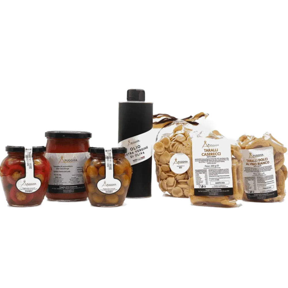 Box Regalo con 7 Prodotti Tipici Pugliesi Gourmet 