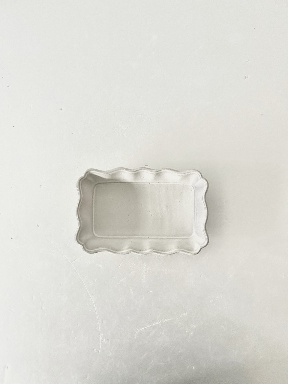 【美品】よしざわ窯　長方皿　白　2