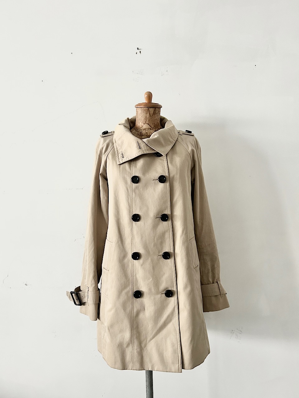 【美品】BURBERRY LONDON　トレンチコート　サイズ38　ダブルボタン 