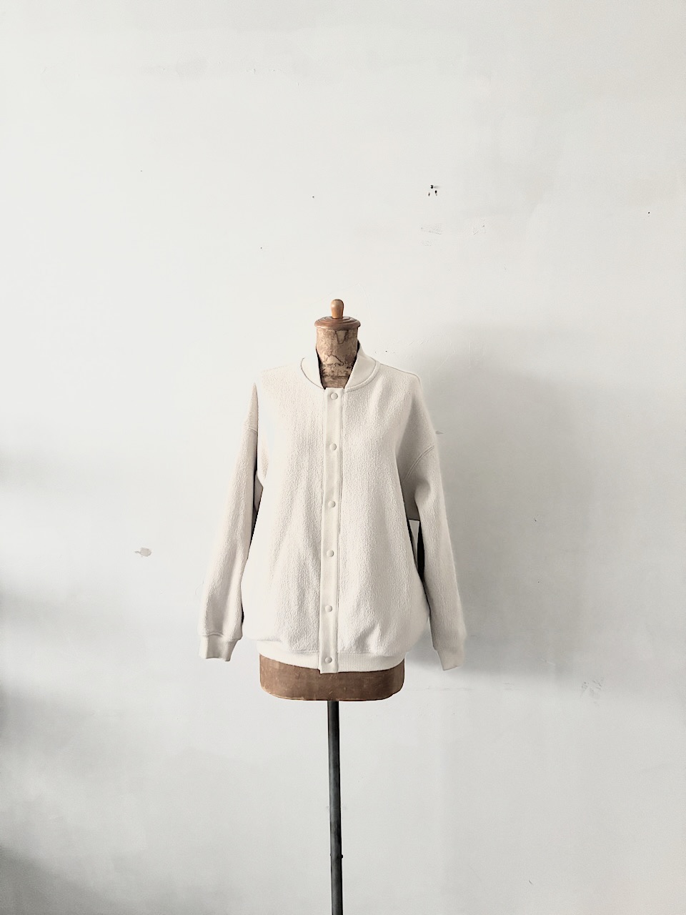 MUJI LABO　ニットフリース　リブカラーカーディガン　尾花大輔　XXS-XS 