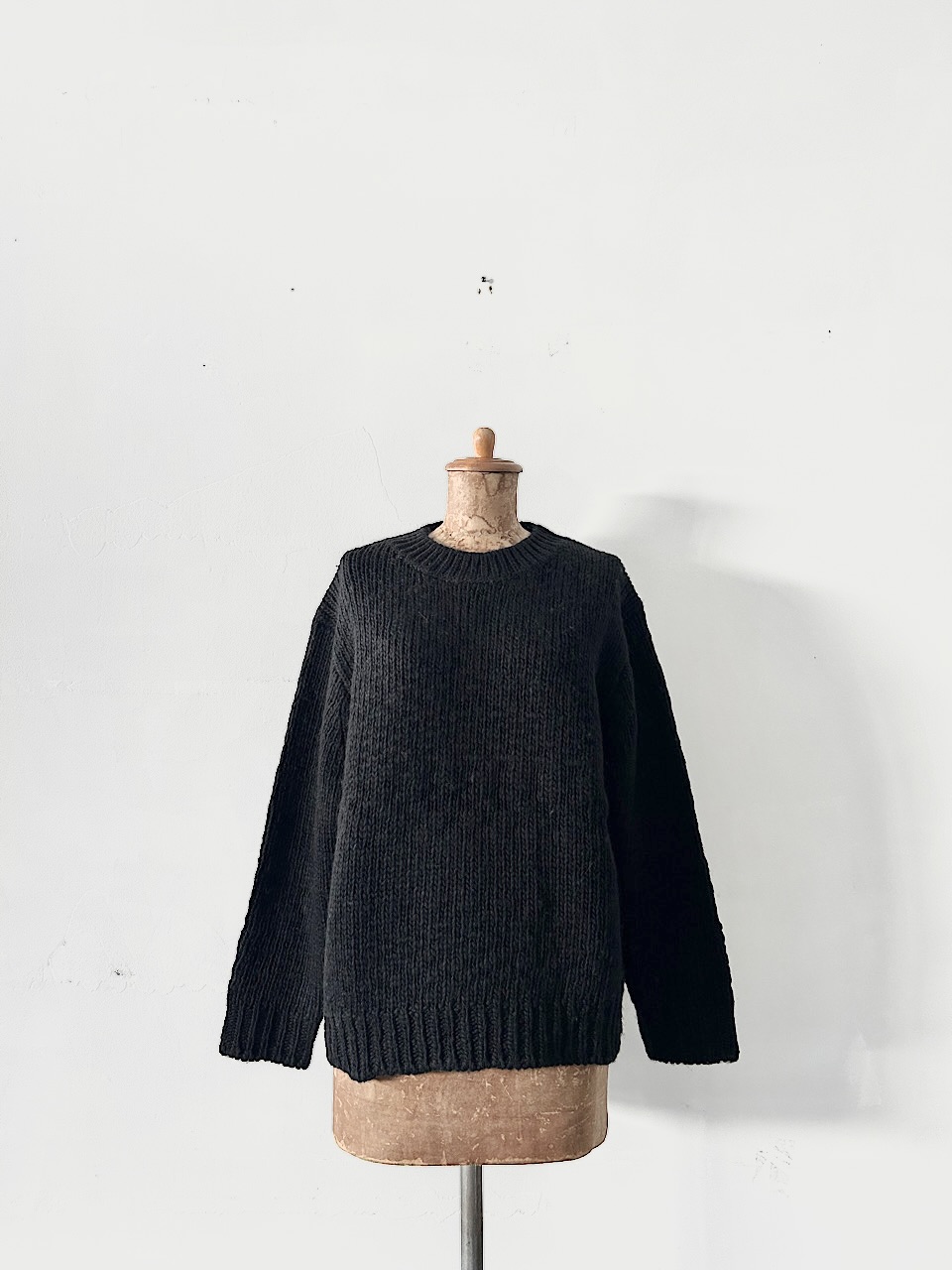 【未使用】MUJI Labo　クルーネックセーター　ブラック　Ｓサイズ