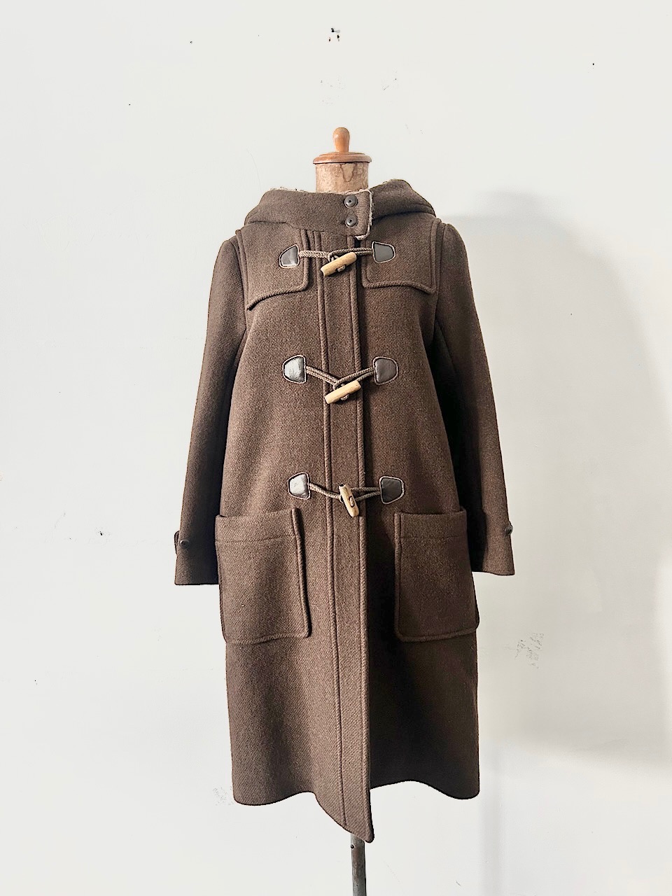 【美品】mina perhonen　nordic moss　ダッフルコート　サイズ38  