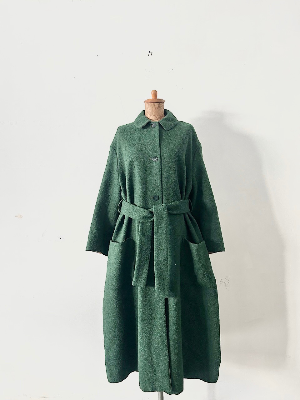 【美品】mina perhonen　siimes　ウール混コート　　サイズ36   