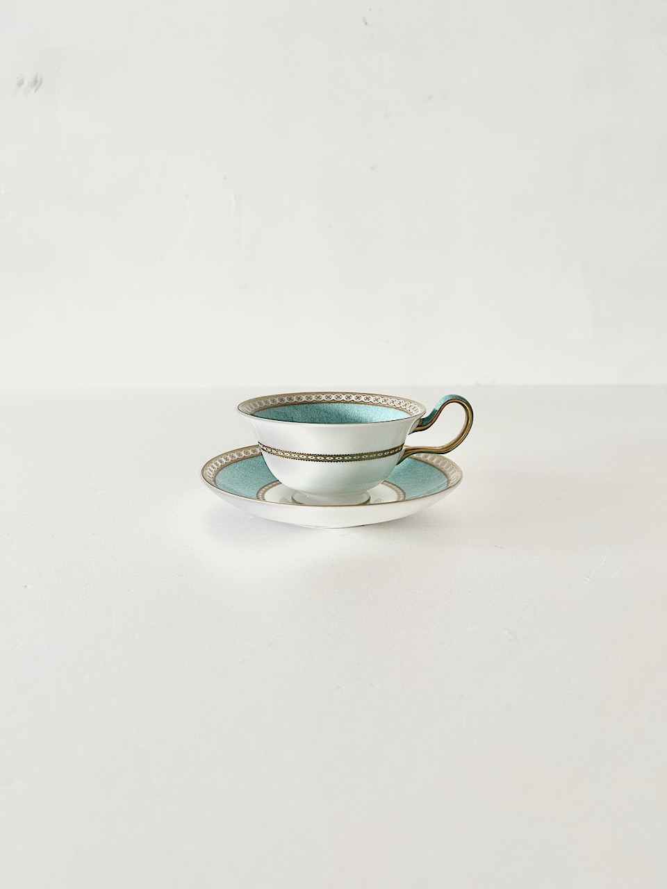 【美品】Wedgwood　ユーランダー　パウダーターコイズ　カップ＆ソーサー　1