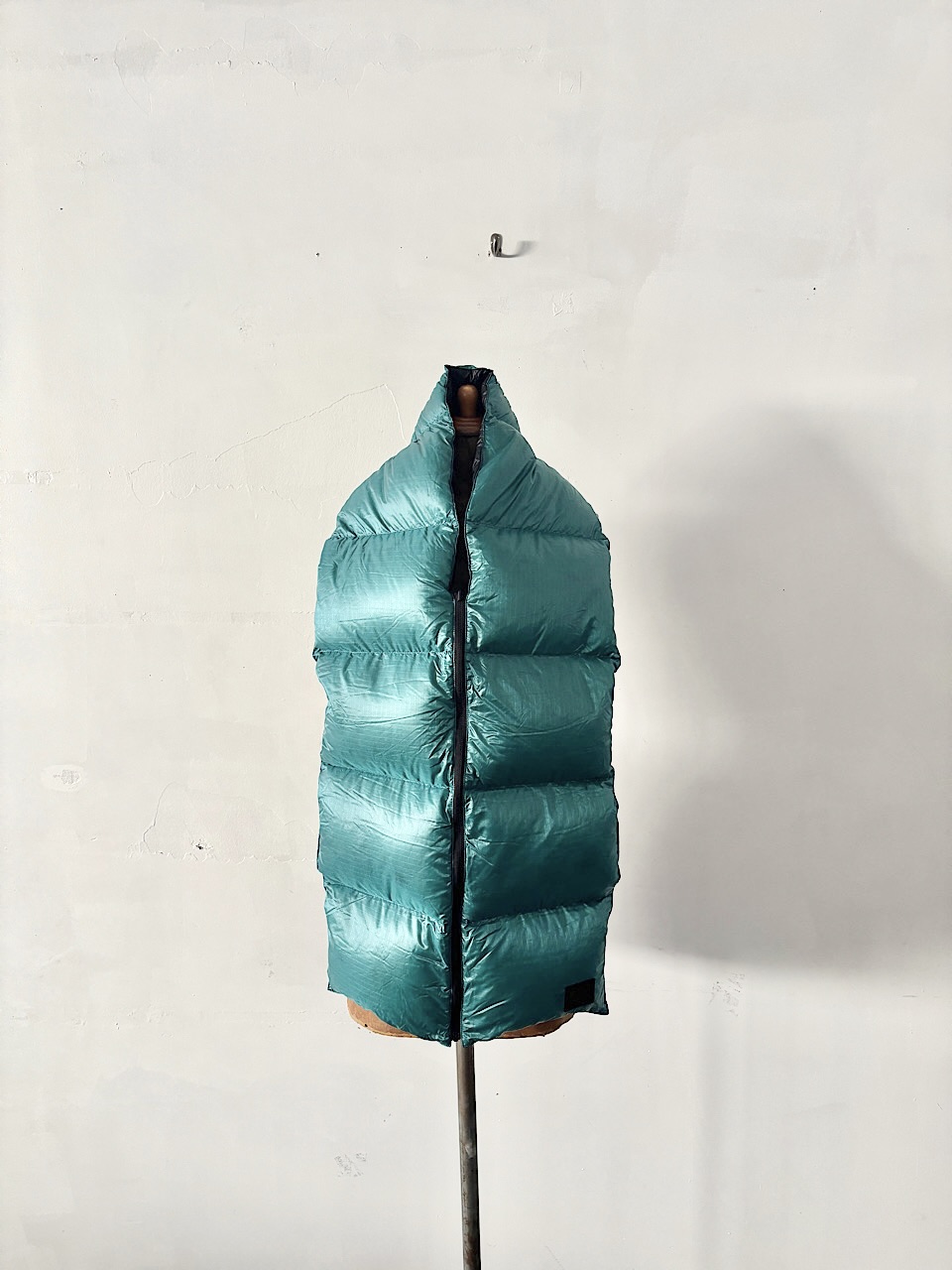 HELLY HANSEN　 ダウンマフラー 　黒　緑　