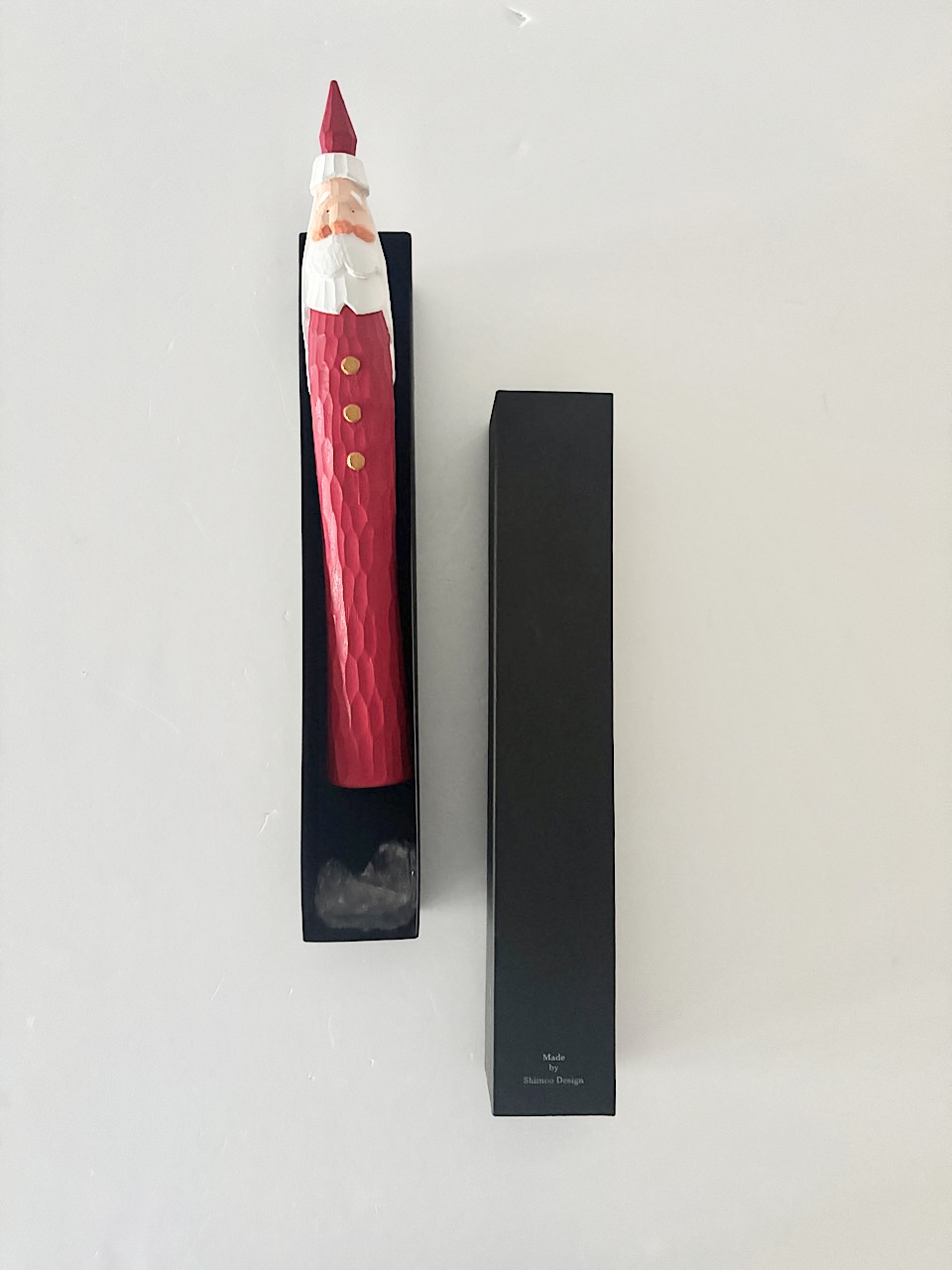 【美品】shimoo design　とんがりサンタ　ボタン3　