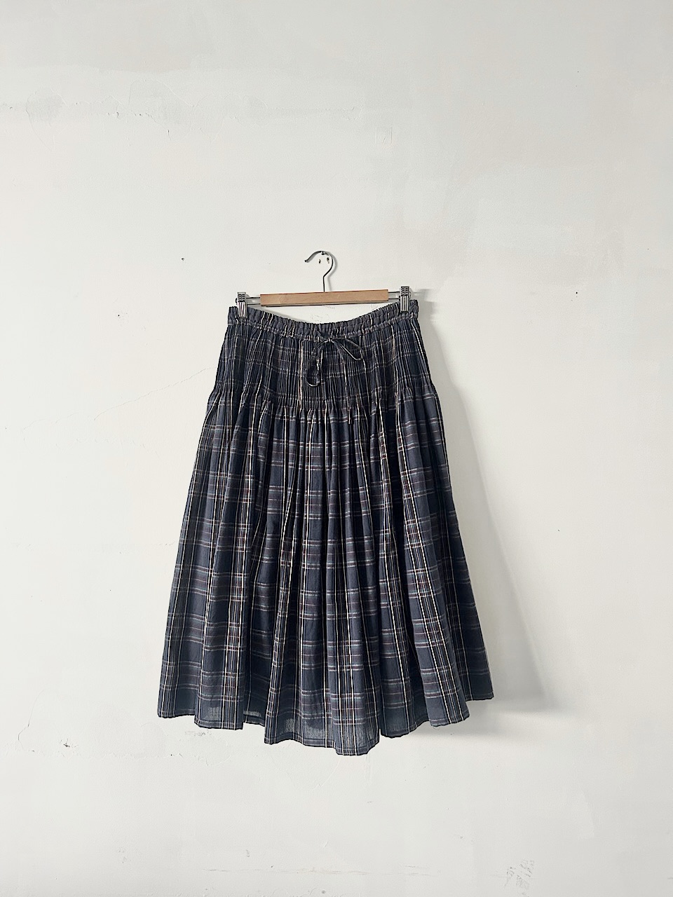 【美品】maison de soil　タータンチェック　ピンタックスカート　サイズ2  