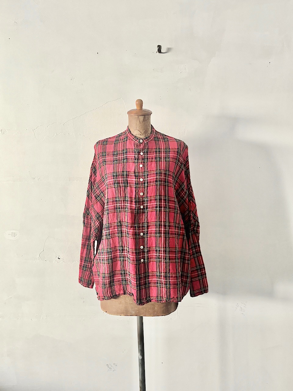 【美品】オールドマンズテーラー　BUGGY SHIRT col.Royal Stewart　2 　