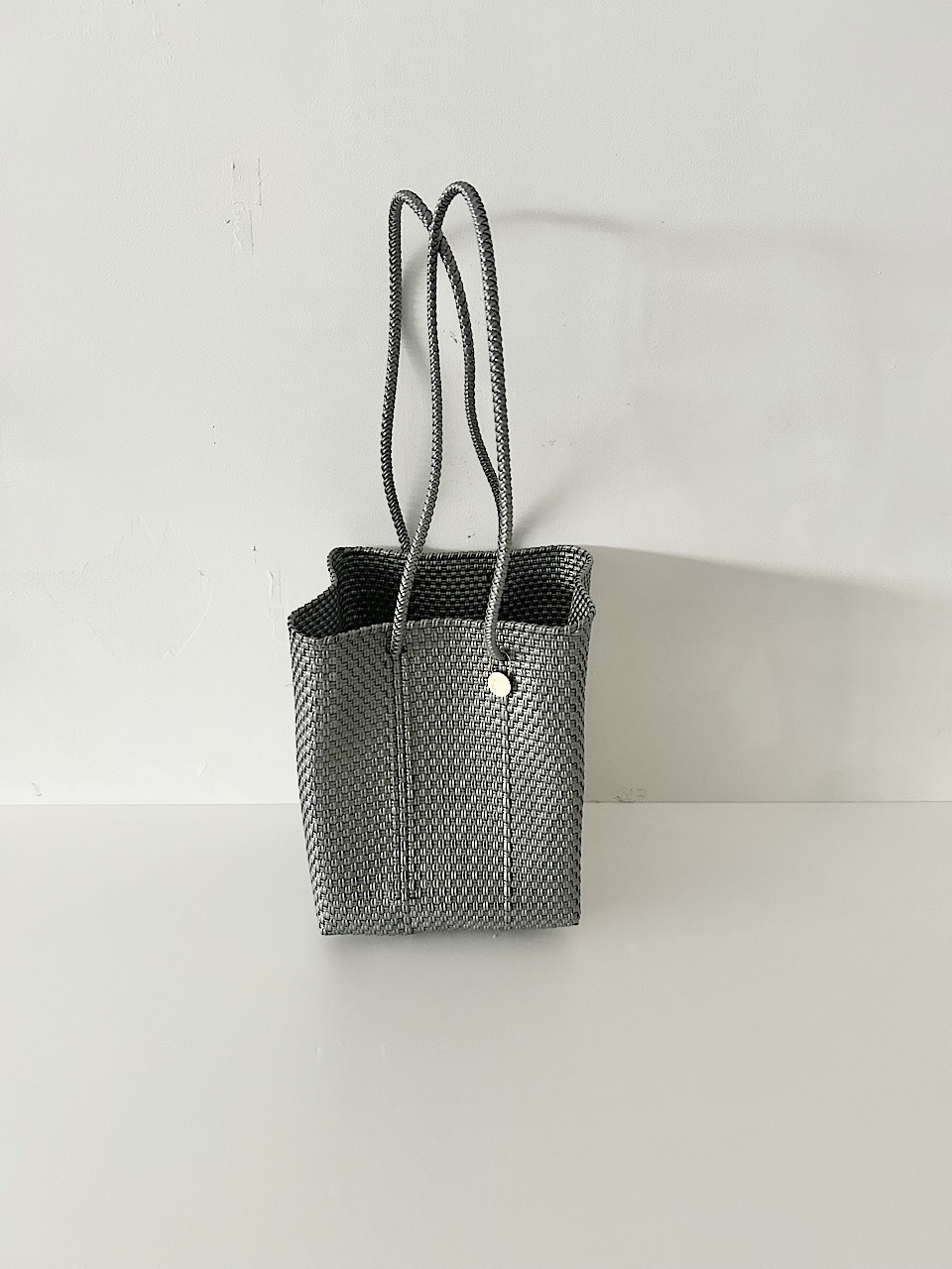 【美品】Letra　メキシコ　メルカドバッグ 　グレー