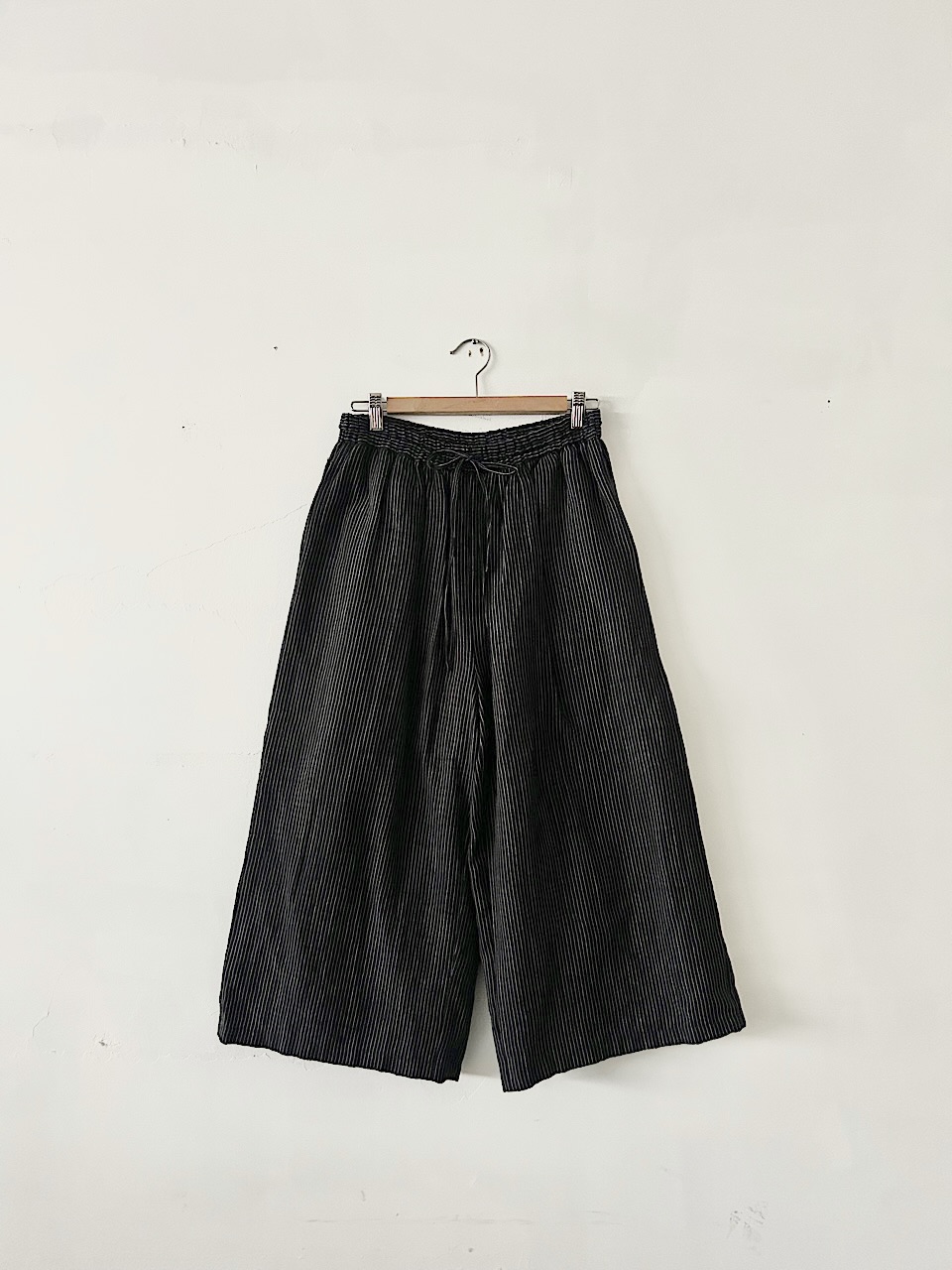 【美品】SOIL　WOOL LINEN PIN STRIPE EASY PANTS　サイズ１