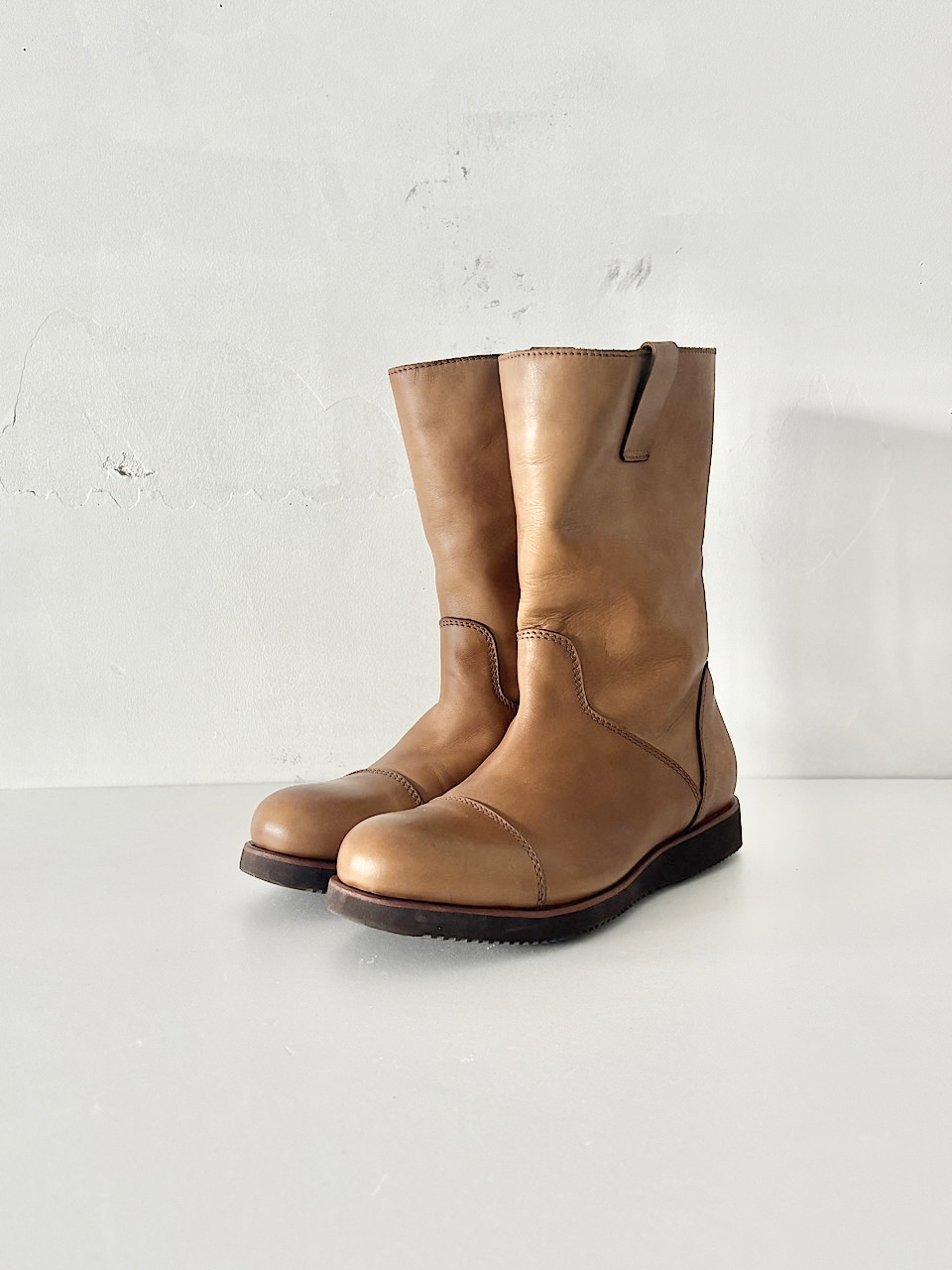 【美品】PuntoPigro　ROPER BOOTS WITH VIBRAM　サイズ24.5　定価5.1万　