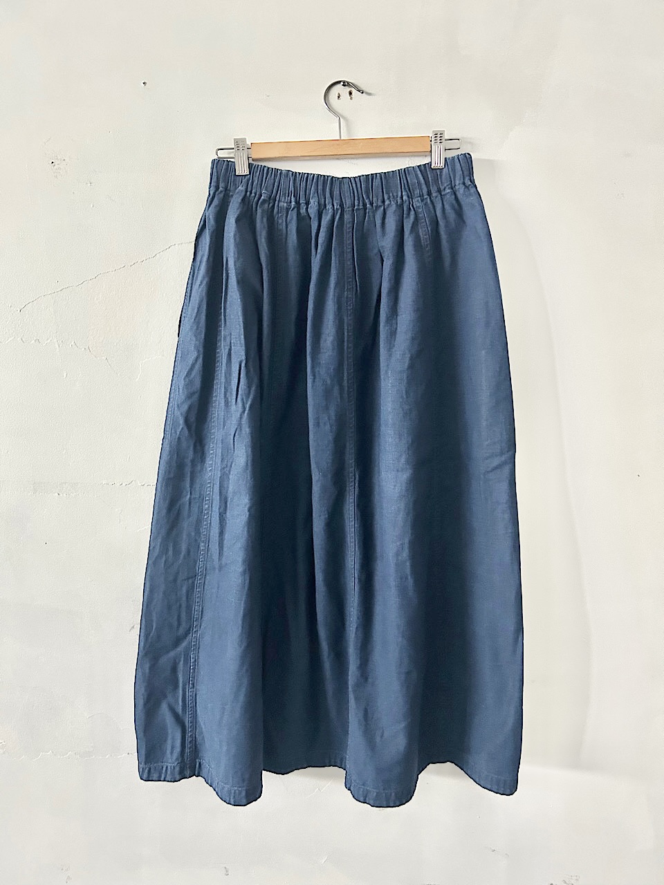 【美品】45R　ゴマデニム　スカート　インディゴ　サイズ2　定価3.9万　
