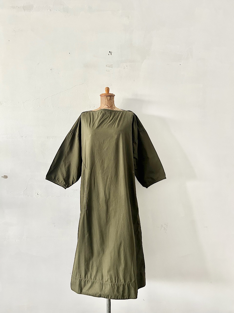 【美品】定価4.4万　45R　コーティングウェザー テントドレス　オリーブ　