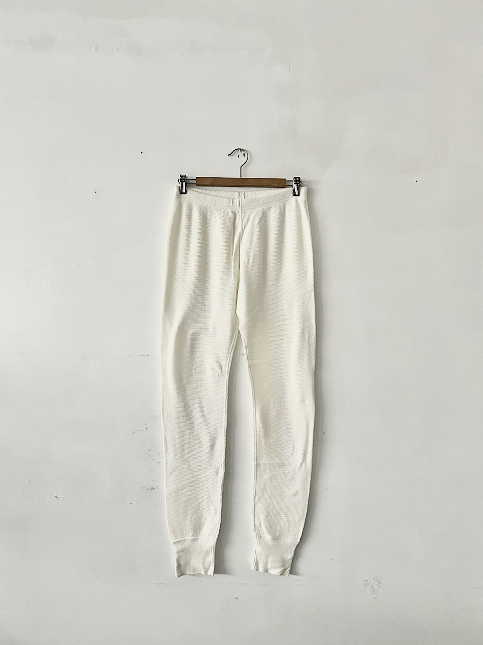 【美品】TOUJOURS　サーマルレギンス　白　コットン