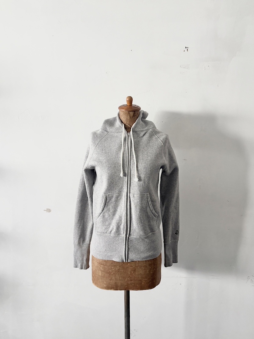 DRESSTERIOR　 吊裏毛ジップアップスウェットパーカー　グレー