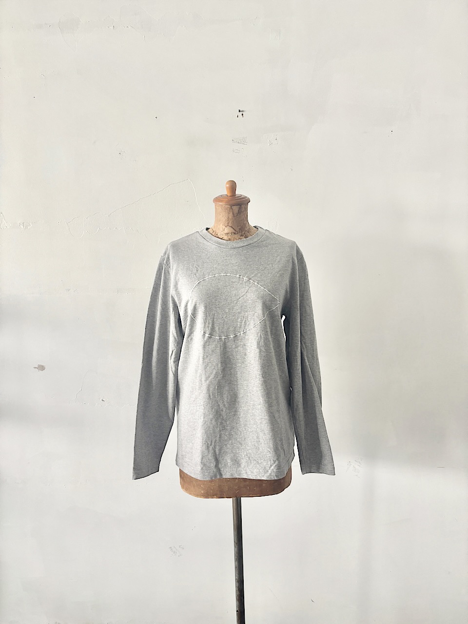 【MENS】mina perhonen　call　長袖Tシャツ　サイズM　コットン　グレー　