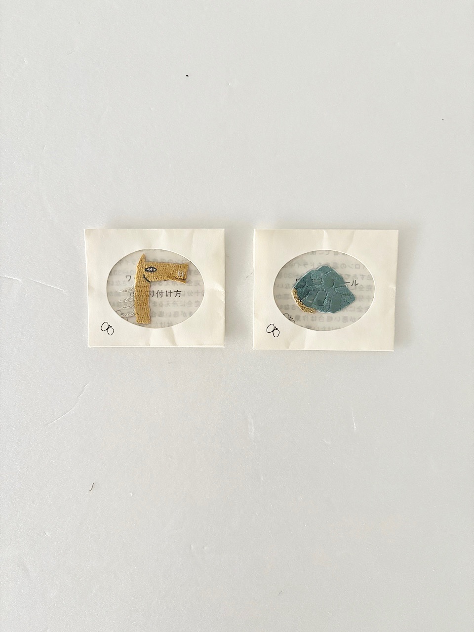 【未使用】mina perhonen　ワッペン　2枚セット