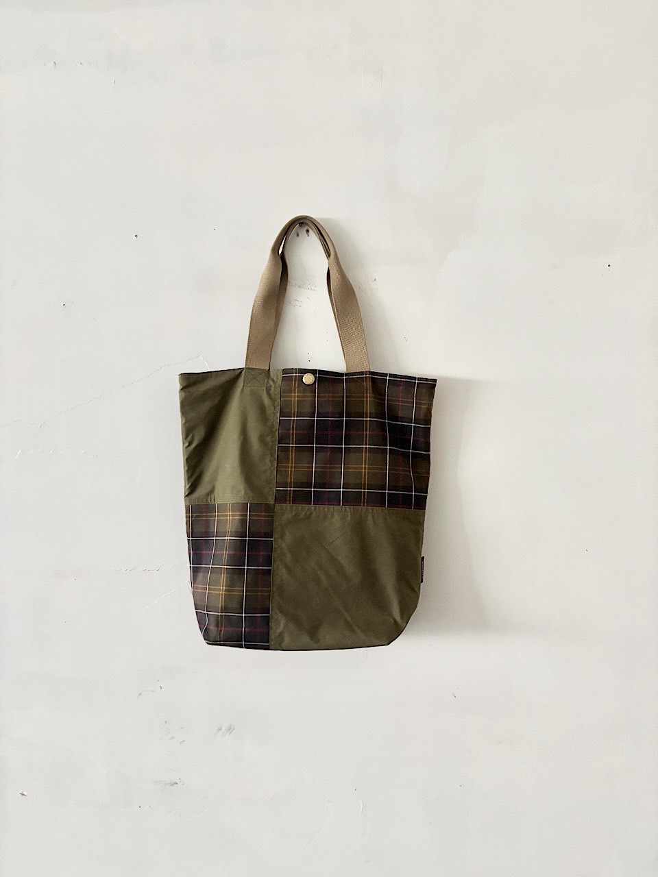【美品】Barbour　トランスポートパッチワークトート　バッグ