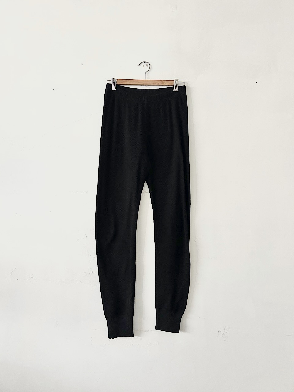 【美品】TOUJOURS　サーマルレギンス　黒　コットン　サイズF