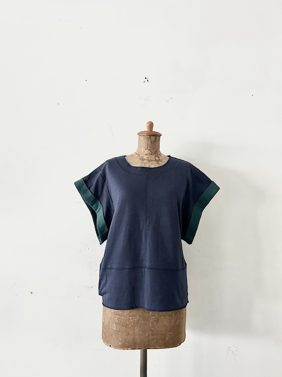 【未使用】people tree　ネイビー　オーガニックコットン　カットソー　Mサイズ
