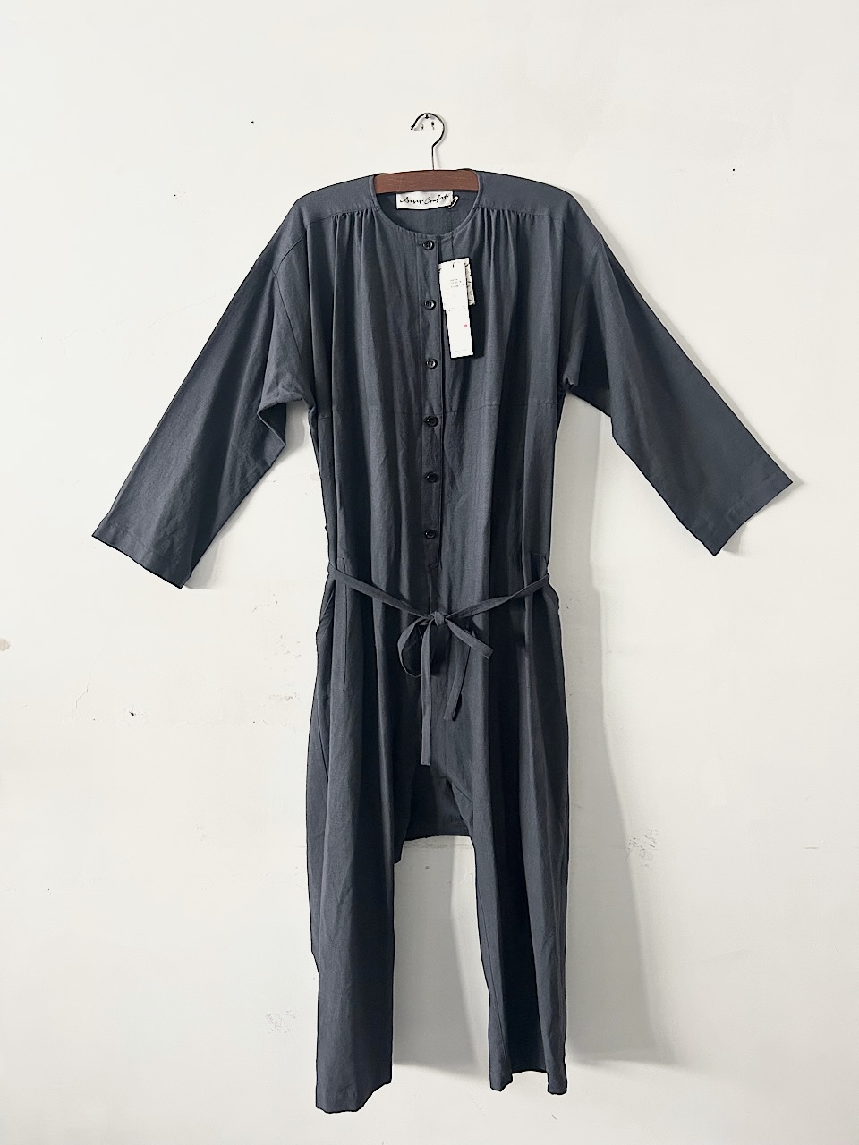 【未使用】si-si-si comfort　コットンウールジャンプスーツ　grey1920-AW031CW