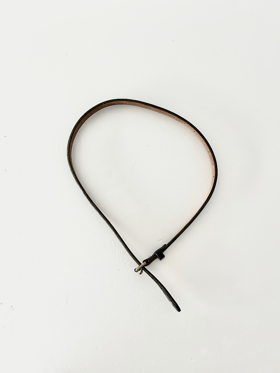 MASTER&Co　 NUMBERING BELT　レザーベルト　黒
