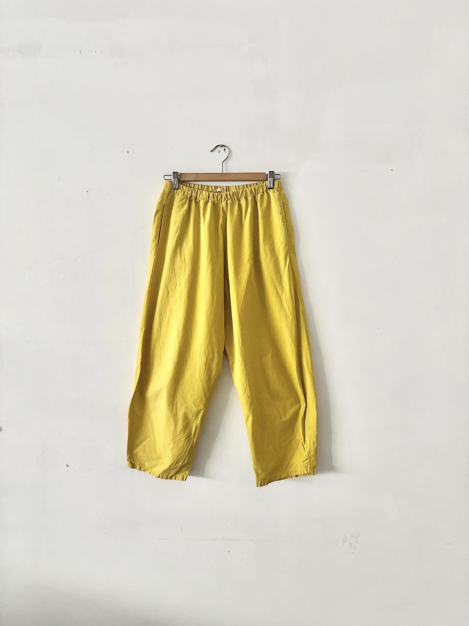 ApuntoB Trousers 　 イエロー　パンツ　コットン　ウエスト　ゴム