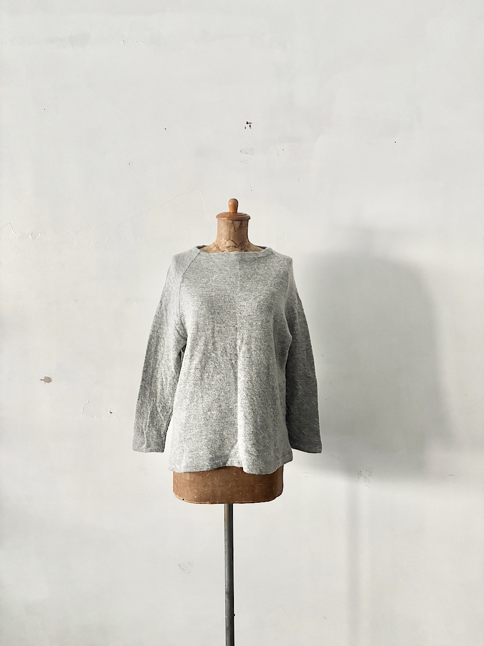 prit　ウール　ナイロン　ニット　グレー　サイズ０
