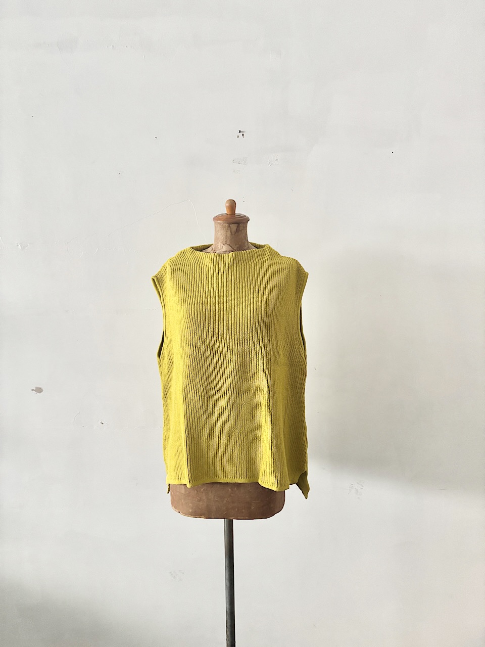 quatre saisons　ノースリーブ　ニット　コットン　