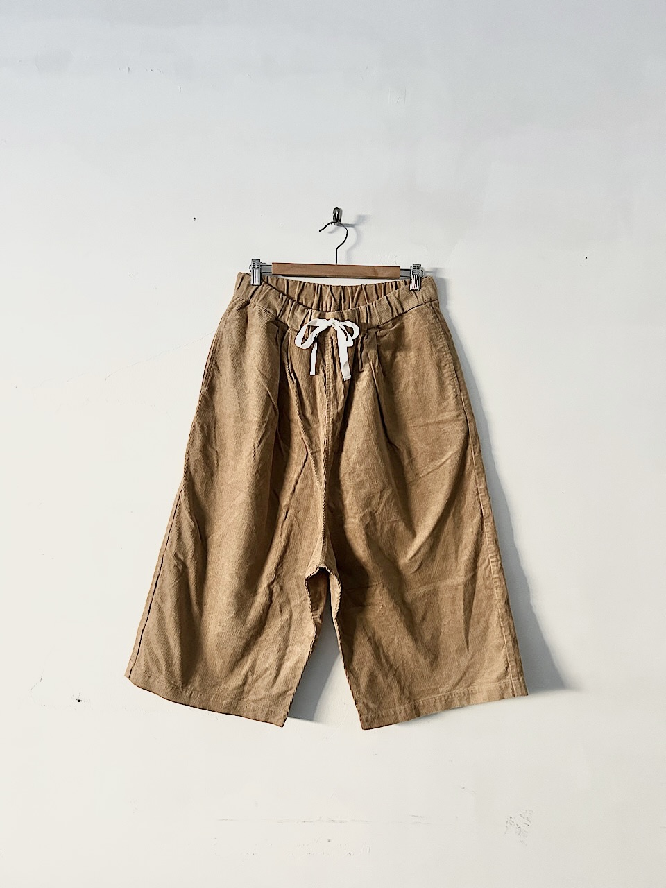 【未使用】Gauze#　コットンコーデュロイルーミーパンツ　BEIGE　G291
