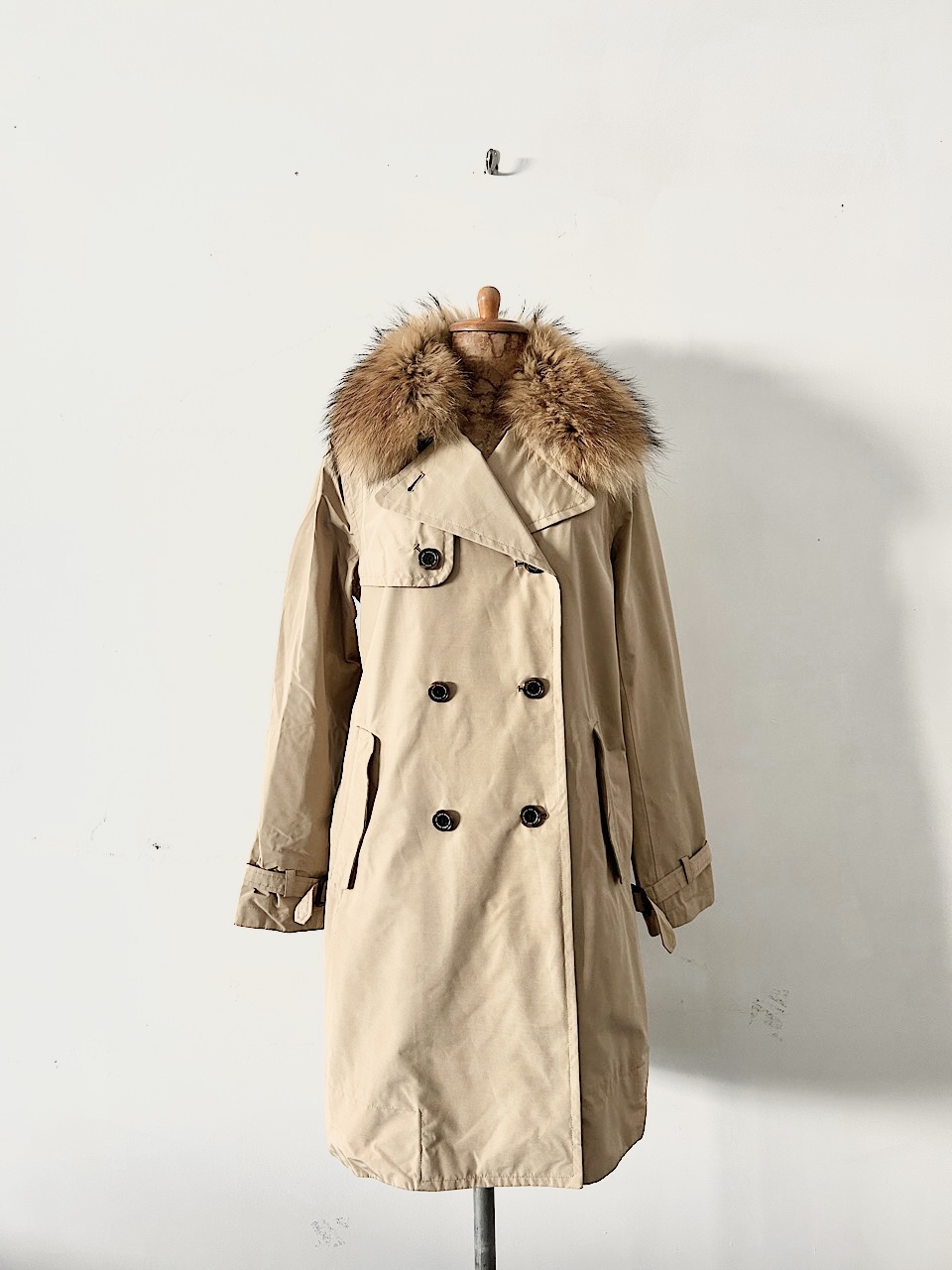 AIGLE　GORE-TEX  ファー付きトレンチコート　サイズM