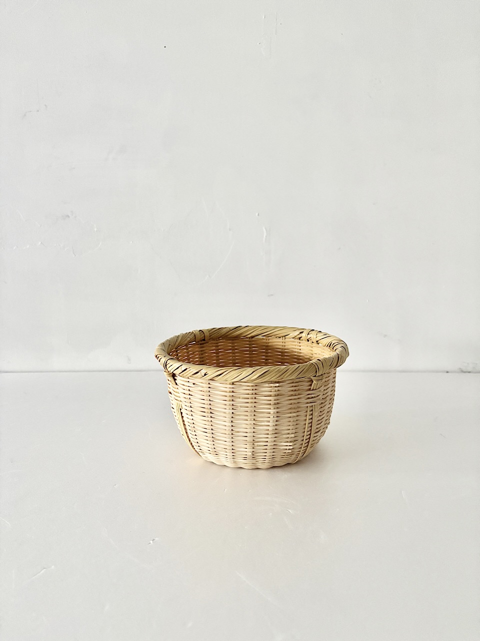 【美品】富士北麓　勝山　スズ竹細工伝統工芸　米研ぎザル　小