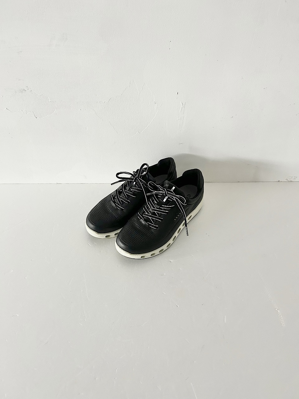 【美品】ecco cool 2.0  GTX スニーカー GORE-TEX　レザー　黒　