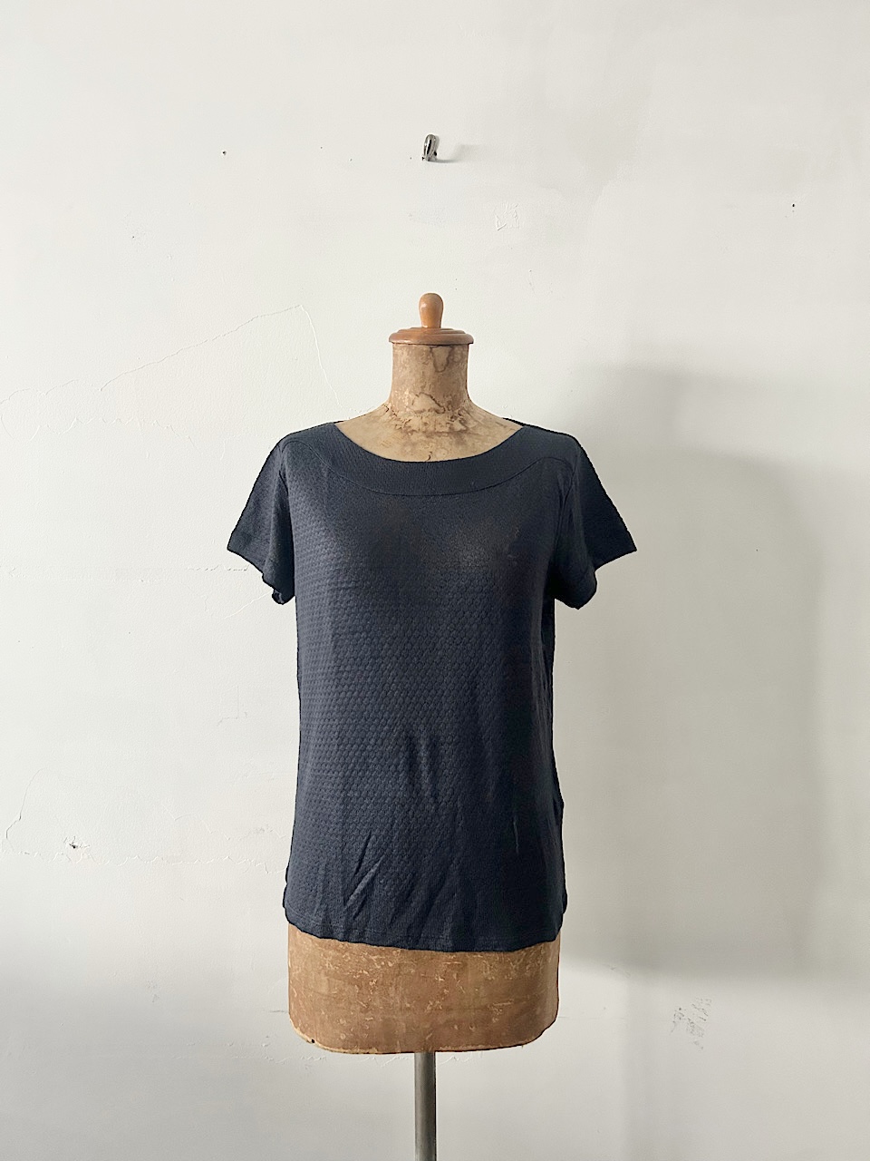 A.P.C　レーヨン　毛　半袖ニットソー　サイズXS
