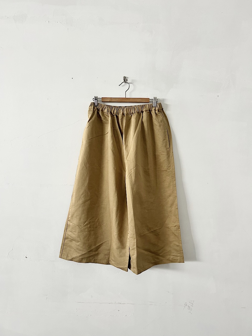 【未使用】maison de soil リネンコットン ワイド イージーパンツ