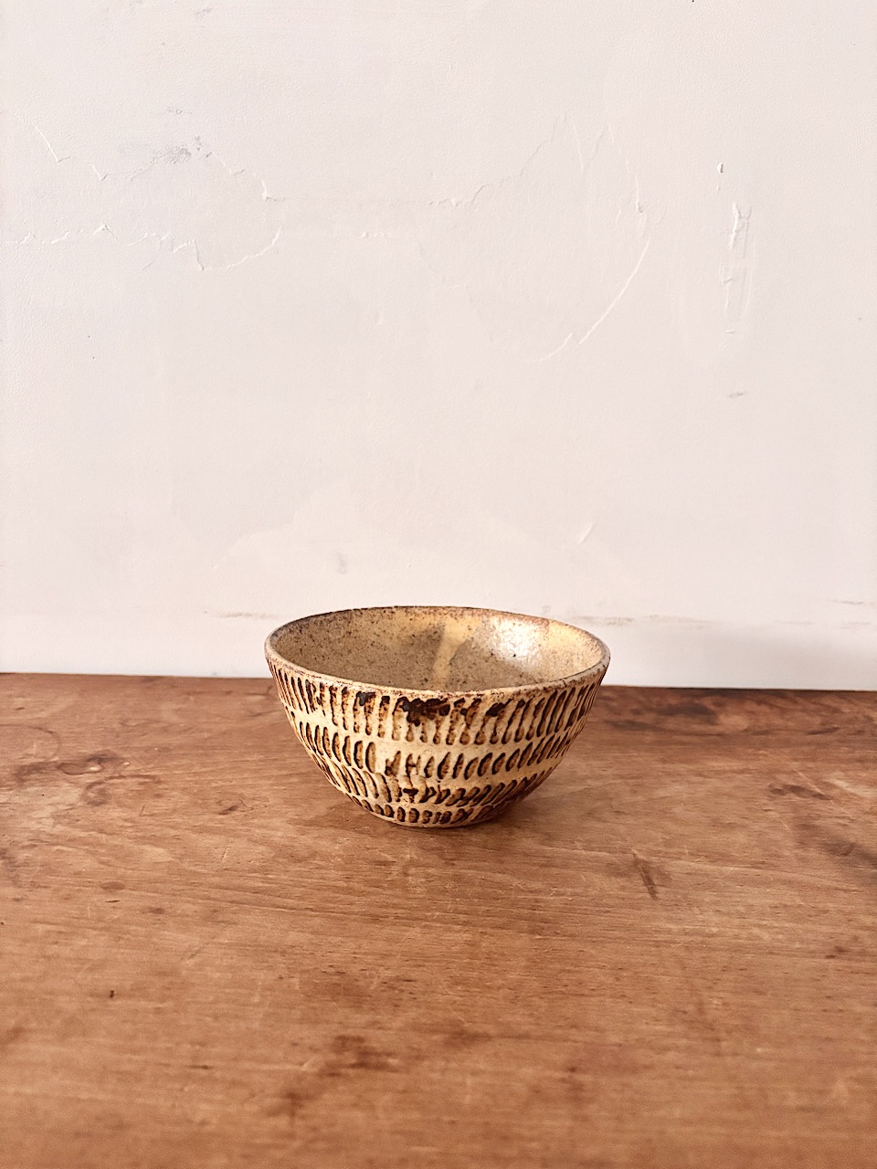 【作家】田鶴濱守人 刷毛目 茶碗 / ボウル（口径14.5cm）
