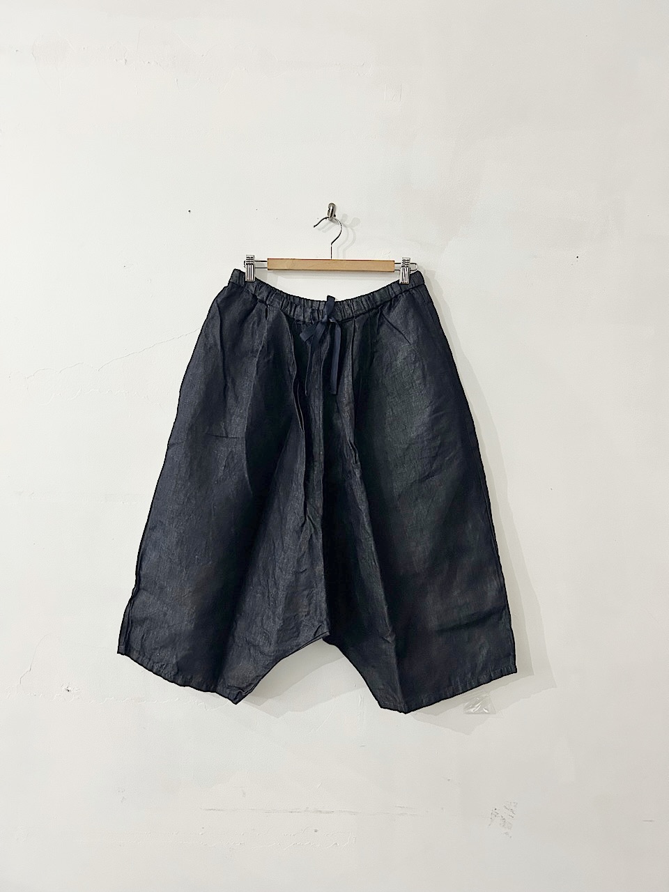 【未使用】Gauze　オリジナルライトデニム ワイドサルエルパンツ バルーンクロップドパンツ　INDIGO　