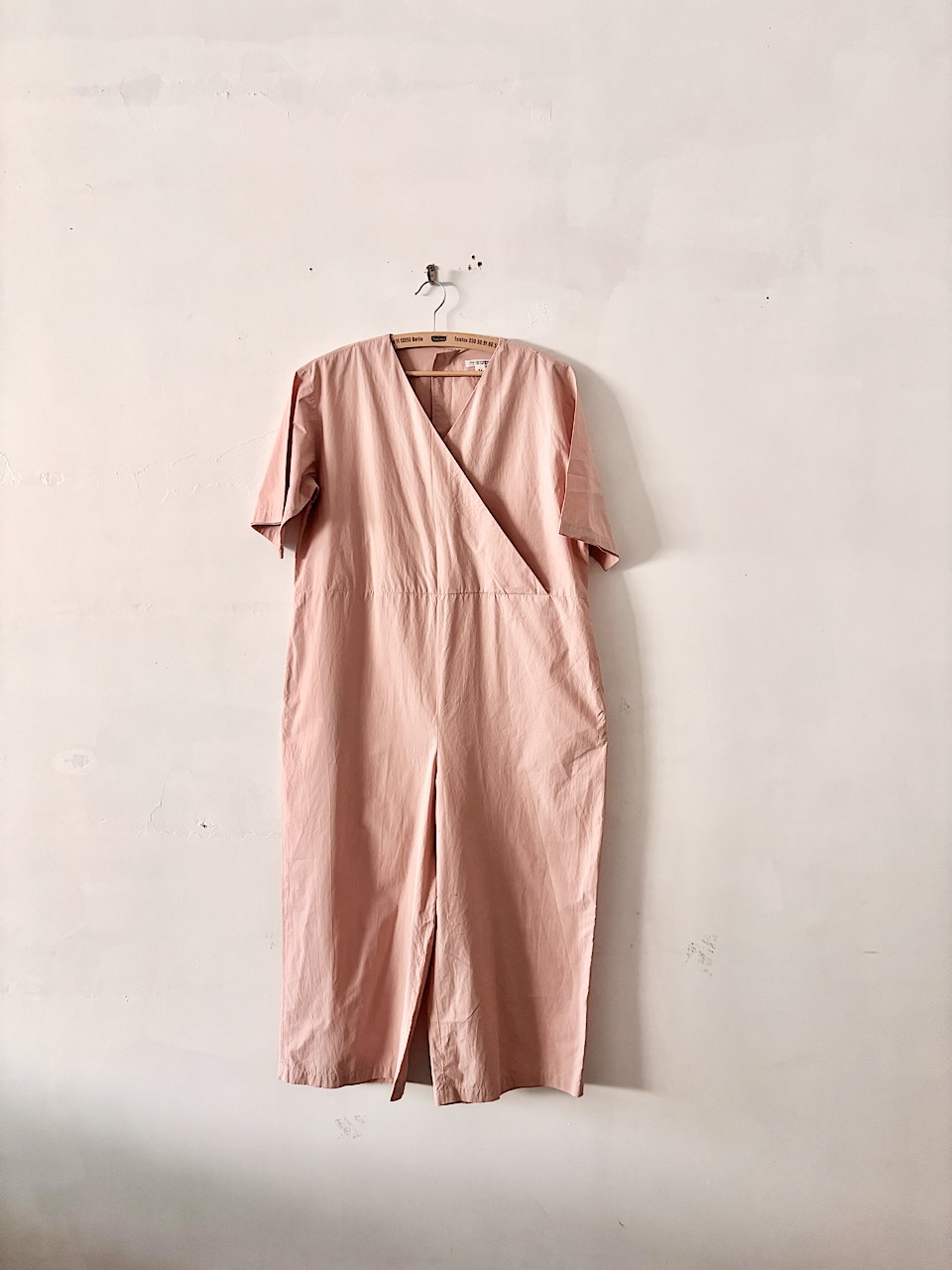 【美品】CHECK&STRIPE THE HANDWORKS カシュクール オールインワン 綿100%