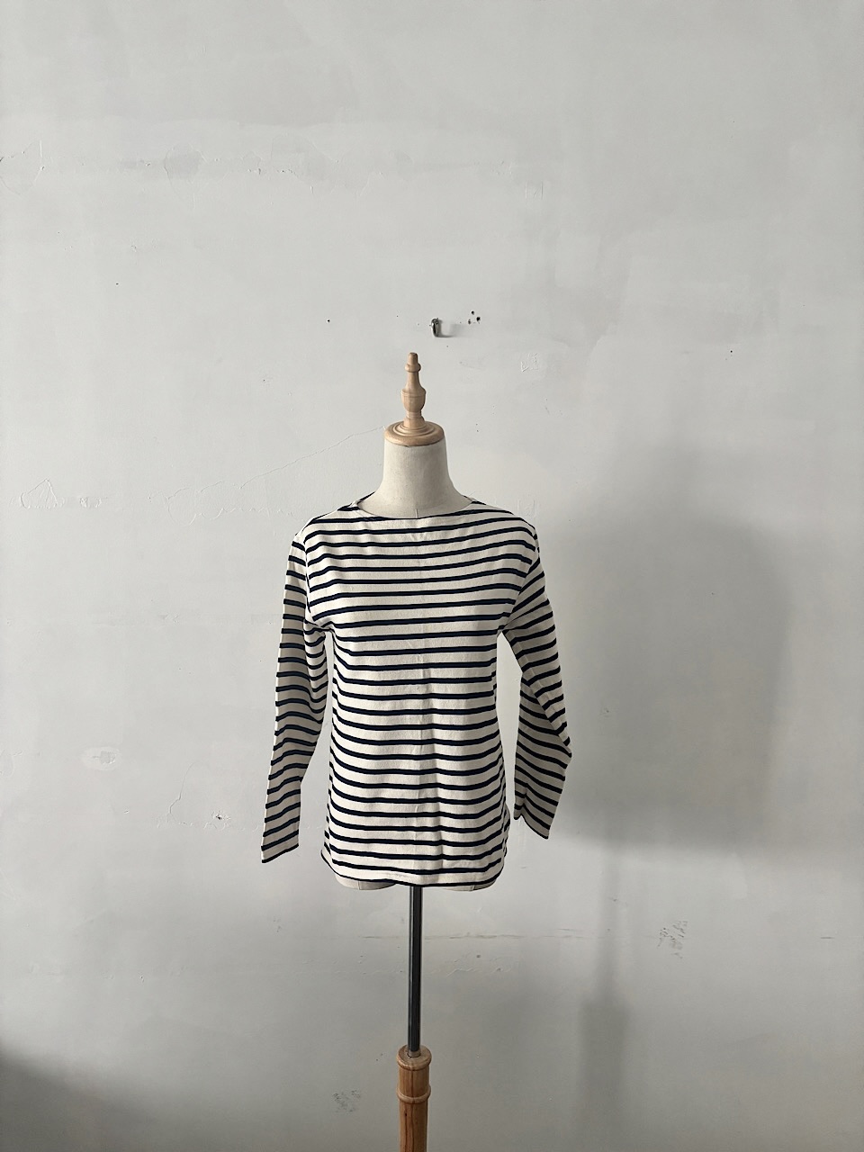 【美品】SAINT JAMES（セントジェームス） ボートネック ボーダー カットソー　